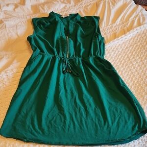 APRICOT Vibrant Green Mini Dress Lg